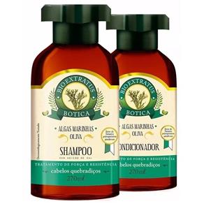 Shampoo e Condicionador Bio Extratus Botica Algas e Oliva