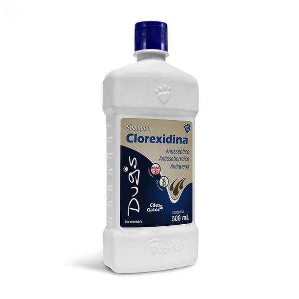 Shampoo e Condicionador Clorexidina para Cães e Gatos Dugs 500 ML