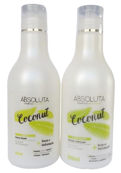 Shampoo e Condicionador Coconut 300 Ml - Lua Absoluta
