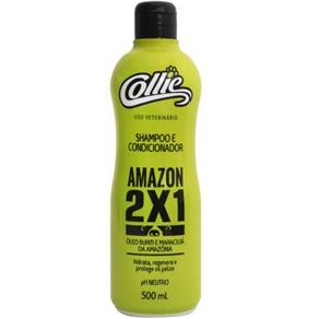Shampoo e Condicionador Collie Amazon 2x1 Cães e Gatos - 500 Ml
