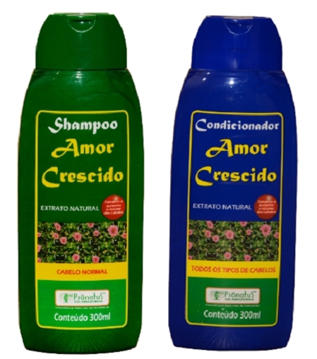 Shampoo E Condicionador Com Extrato De Amor Crescido Natural Pronatus