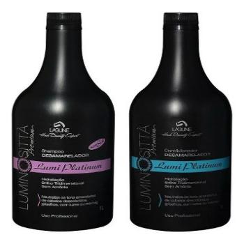 Shampoo e Condicionador Desamarelador Cabelos Loiros Luminositta - Lumini Platinum