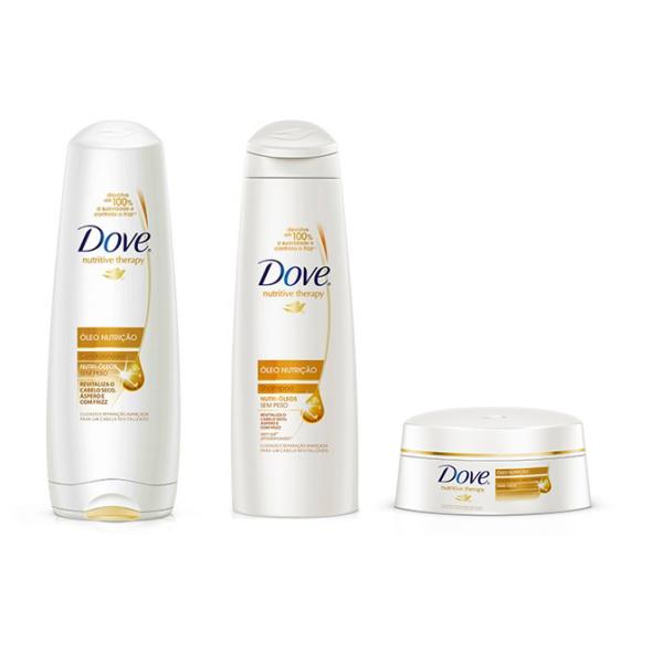 Shampoo e Condicionador Dove Óleo Nutrição + Creme de Tratamento Óleo Nutrição - Dove
