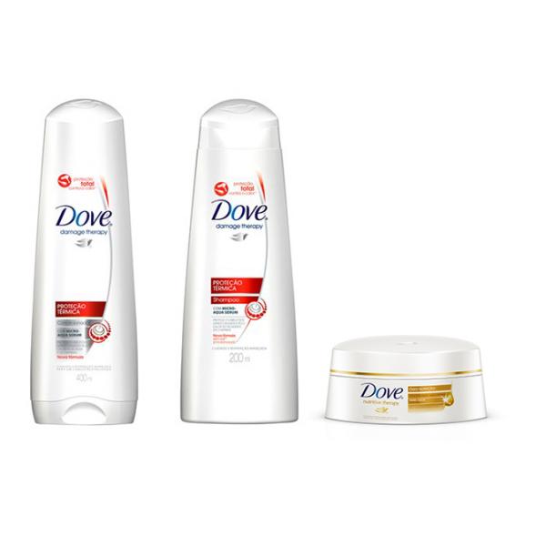 Shampoo e Condicionador Dove Proteção Térmica + Tratamento Óleo Nutrição - Dove