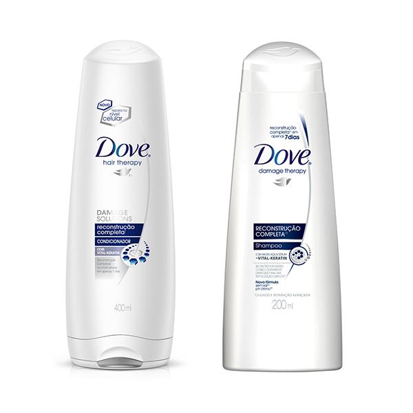 Shampoo e Condicionador Dove Reconstrução Completa + Creme Óleo Nutrição - Dove