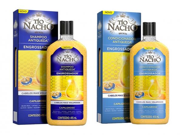 Shampoo e Condicionador Engrossador Antiqueda - Tio Nacho 415ml C/2