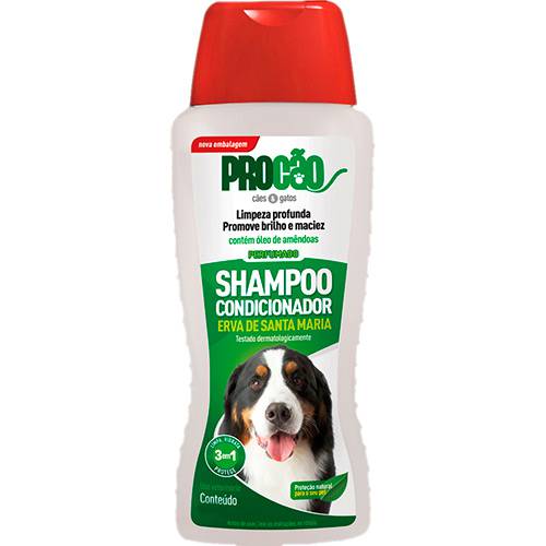 Shampoo e Condicionador Erva Santa Maria para Cães e Gatos 500ml - Procão