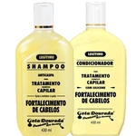 Shampoo e Condicionador fortalecimento Gota Dourada