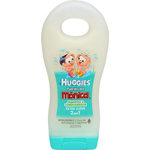 Shampoo e Condicionador Huggies Turma da Mônica 2 em 1 - 200ml