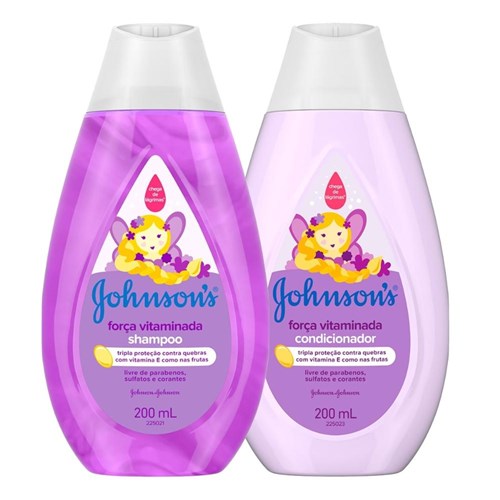 Shampoo e Condicionador Johnson's Força Vitaminada 200ml