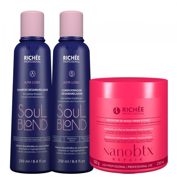 Shampoo e Condicionador Matizador Soul Blond + Btox Richée - Richée Professional