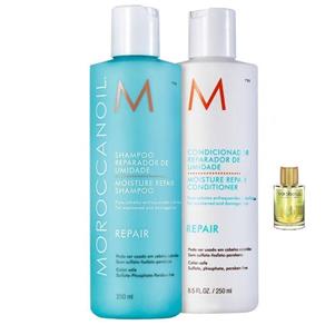 Shampoo e Condicionador Moroccanoil Repair 250Ml e Óleo
