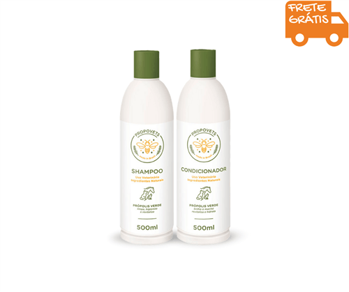 Shampoo e Condicionador Natural Própolis Verde 500ml