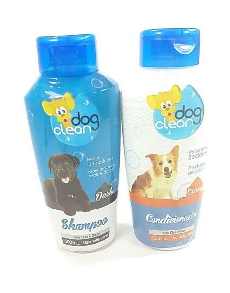 Shampoo e Condicionador Pelos Escuros e Macios Dog Clean- 500ml - Dogclean