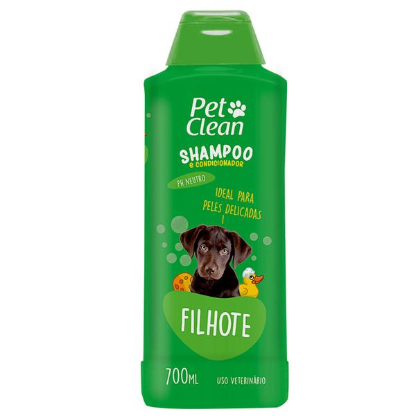 Shampoo e Condicionador Pet Clean 2 em 1 Filhotes - 700 ML