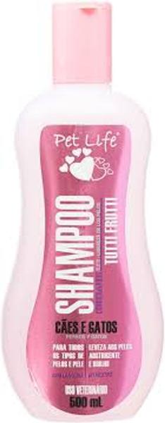 Shampoo e Condicionador Pet Life Tutti Frutti para Cães e Gatos - 500 ML