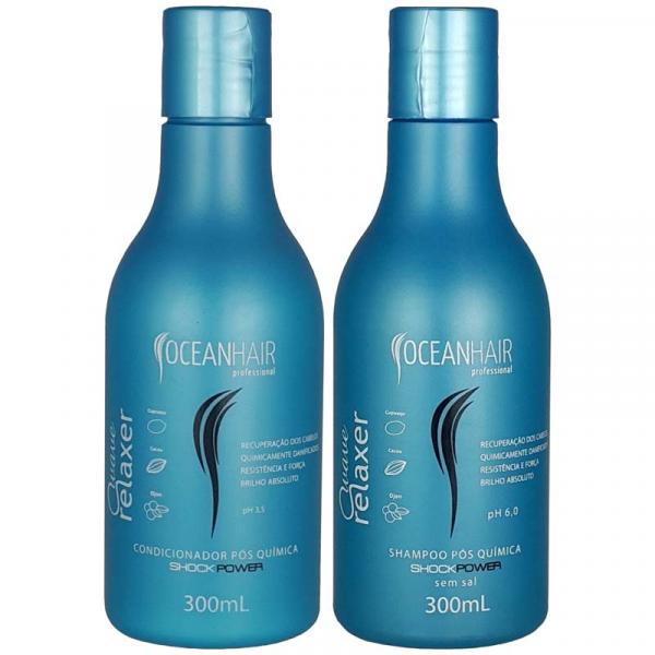 Shampoo e Condicionador Pós Quimica Shock Power 300ml - Ocean Hair - Oceanhair