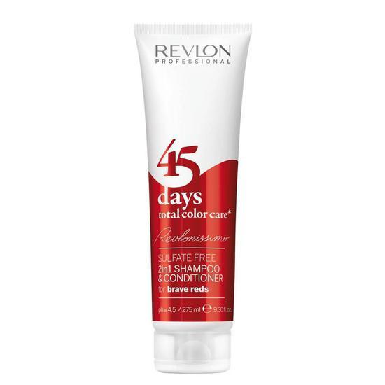 Shampoo e Condicionador Revlon 45 Days Brave Reds 275ML