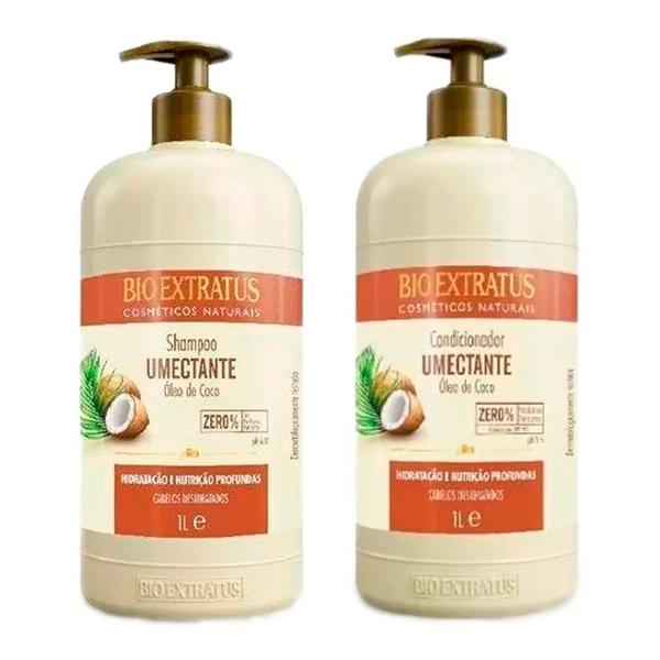 Shampoo e Condicionador Umectante Coco Bio Extratus 1 Litro