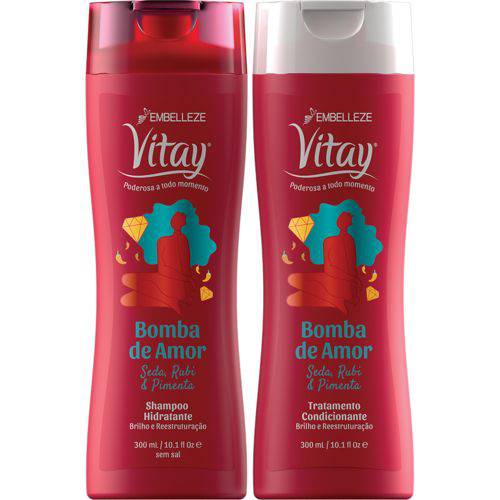 Shampoo e Condicionador Vitay Bomba de Amor