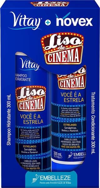 Shampoo e Condicionador Vitay Novex Liso de Cinema