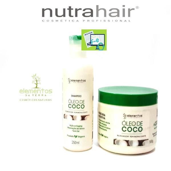 Shampoo e Mascara Nutritiva Óleo de Coco Nutra Hair