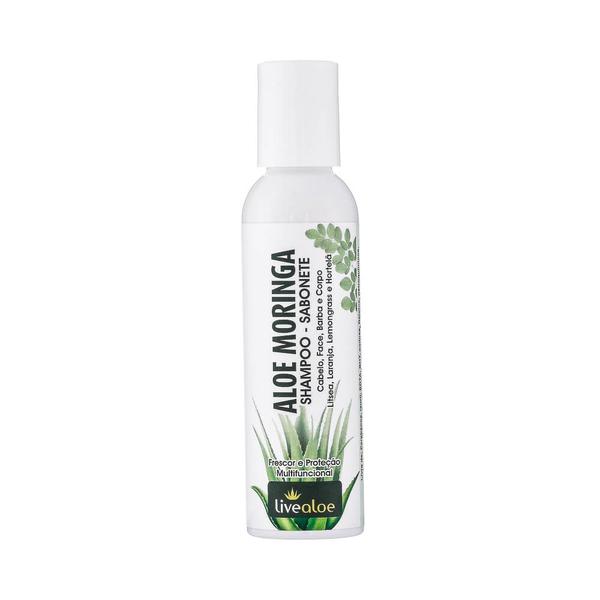 Shampoo e Sabonete Multifuncional Orgânico Aloe Moringa 120ml Livealoe