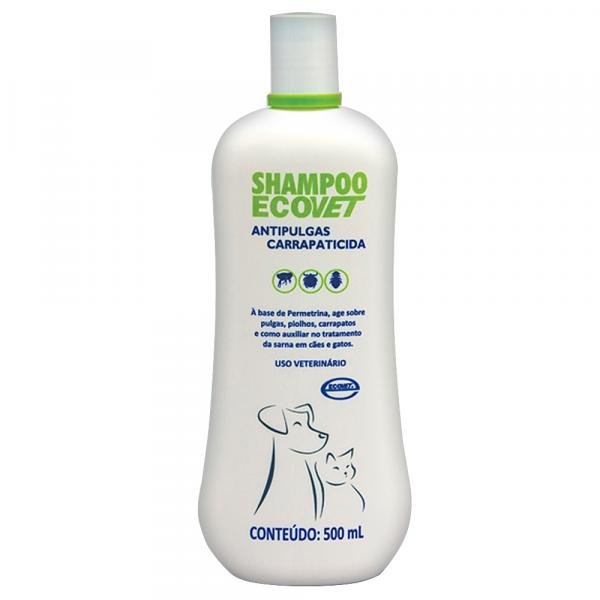 Shampoo Ecovet Antipulgas e Carrapaticida 500ml