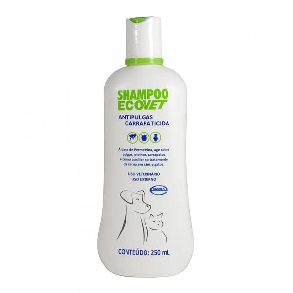 Shampoo Ecovet Antipulgas e Carrapaticida 250ml