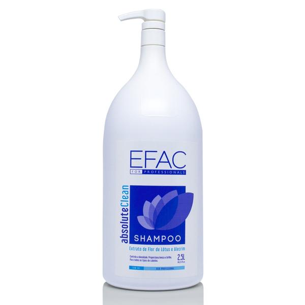 Shampoo EFAC Absolute Clean para Lavatório - 2,5L - Efac Cosméticos