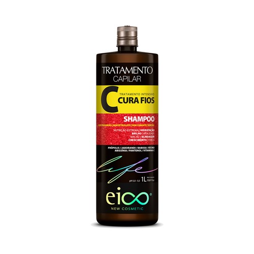 Shampoo Eico Life Cura Fios 1000ml