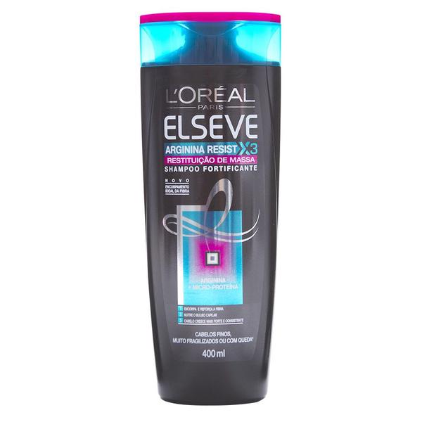Shampoo Elseve Arginina Resist X3 Restituição de Massa - 400ml - Loreal