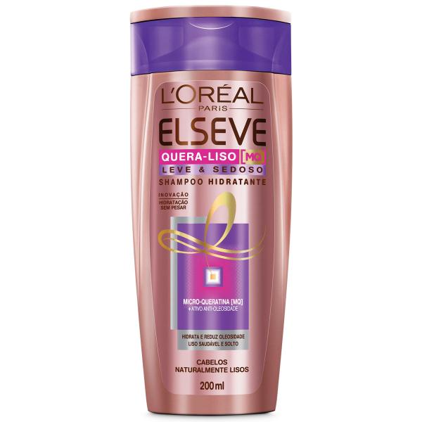 Shampoo Elseve Quera-liso Hidratante Leve e Sedoso 200ml - Loréal