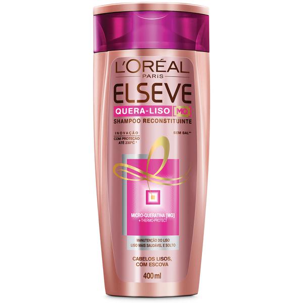 Shampoo Elseve Quera-liso Reconstituinte 400ml - Loréal