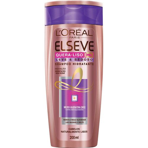 Shampoo Elseve Quero-liso Leve e Sedoso - 200ml