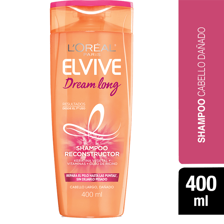Shampoo Elvive Dream Long Cabello Dañado 400 Ml
