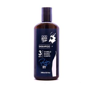 Shampoo 3 em 1 240ML - Especial Doga 10 - QOD Barber Shop
