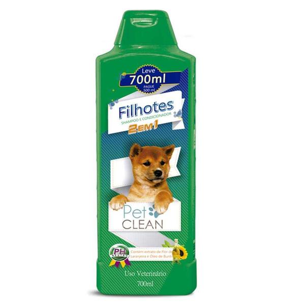 Shampoo 2 em 1 Filhotes Pet Clean 700ml