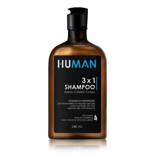 Shampoo 3 em 1 Human 240ml