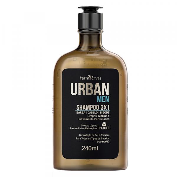 Shampoo 3 em 1 IPA - Urban Men