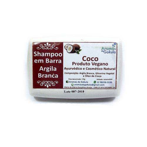 Shampoo em Barra com Argila Branca Aromas de Gokula 170g