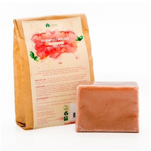 Shampoo em Barra Natural e Vegano Cativa Natureza de Pimenta Rosa Orgânico 100g