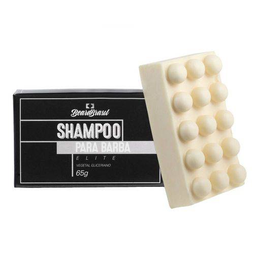 Shampoo em Barra para Limpeza da Barba 65g Beard Brasil