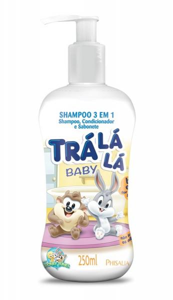Shampoo 3em1 Trá Lá Lá Baby Bem Estar Personagem 200ml - Phisalia