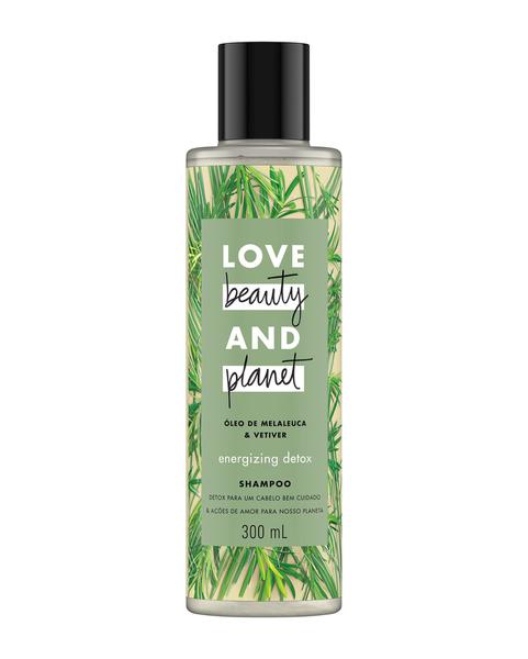 Shampoo Energizing Detox Óleo de Melaleuca Vetiver Love Beauty And Planet - 300ml