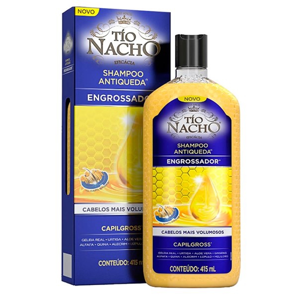 Shampoo Engrossador Antiqueda - Tio Nacho 415ml 1 Unidade