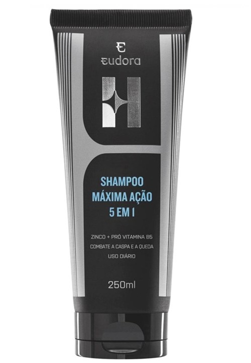 Shampoo Eudora H Máxima Ação Preto