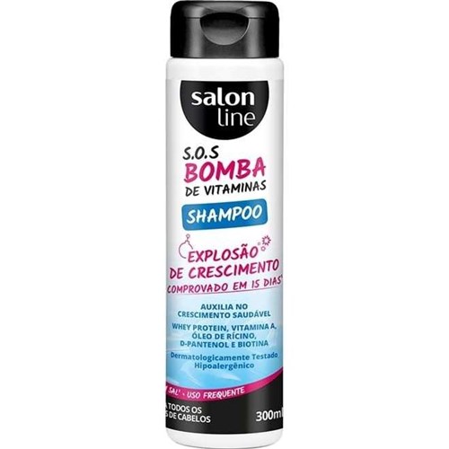 Shampoo Explosão de Crescimento S.o.s Bomba de Vitaminas 300Ml [Salon...