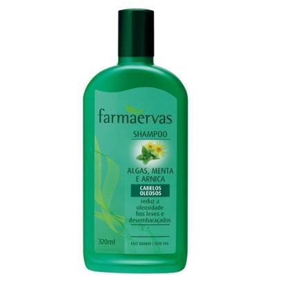 Shampoo Farmaervas Algas, Menta e Arnica - 320ml