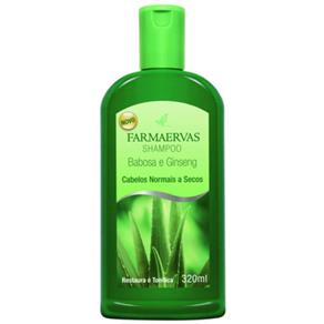 Shampoo Farmaervas Babosa e Ginseng 320Ml